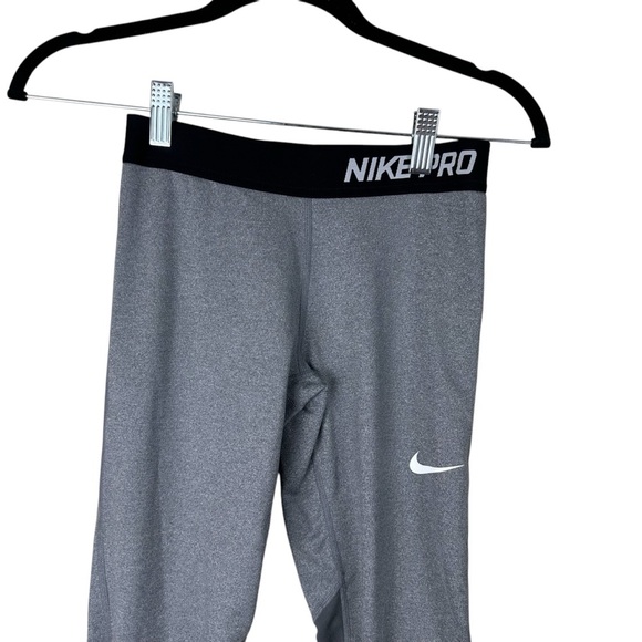 Nike Pro Gray Leggings Size Large - Picture 4 of 8